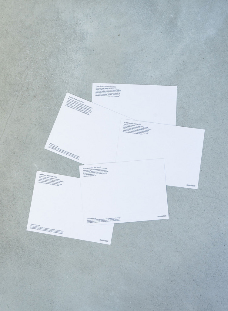 75B Gradient Postcard - set of 5